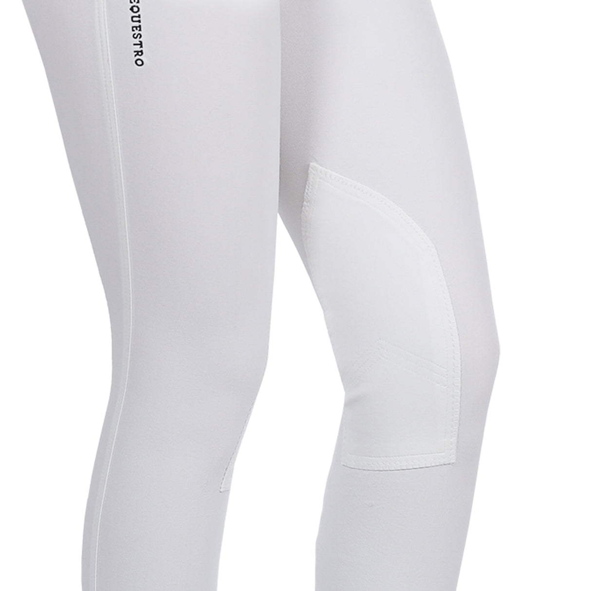 Equestro Race Model Woman Breeches In Stretch Cotton #colour_white