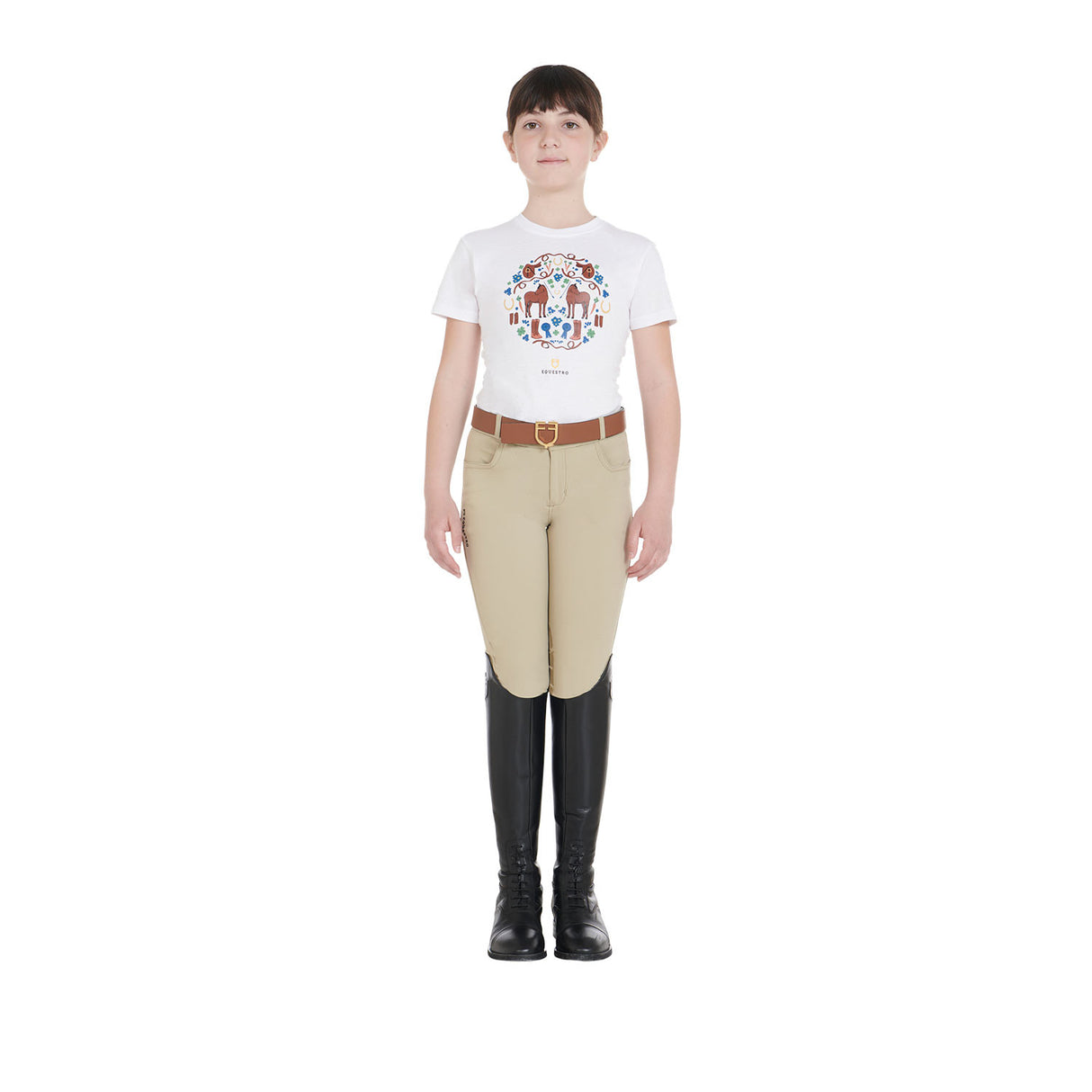 Kids' unisex breeches in technical fabric