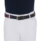 Leather belt with southwest patterm