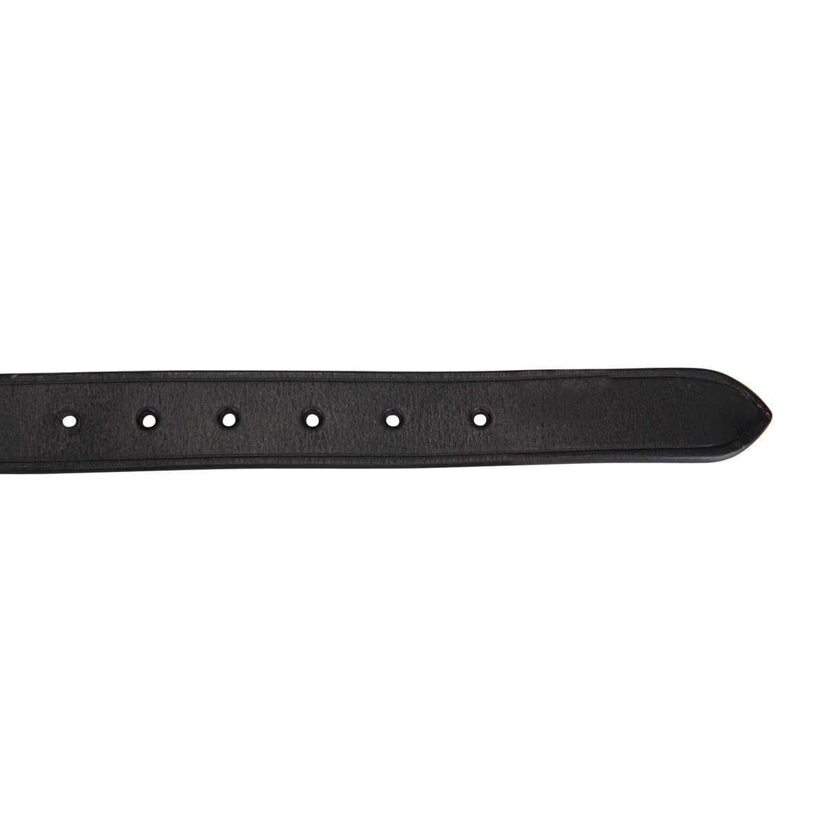 Leather belt with geometric pattern