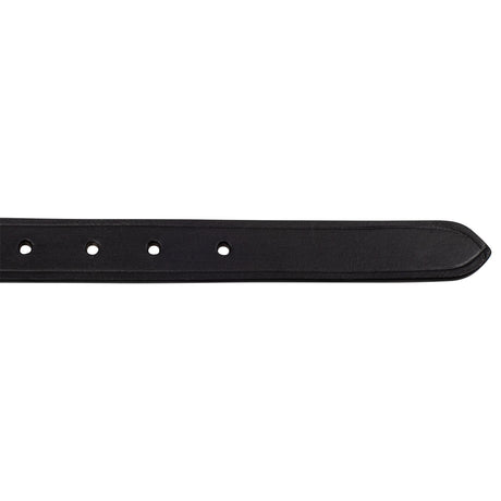 Equestro English Belt With Contrasting Embroidery #colour_black