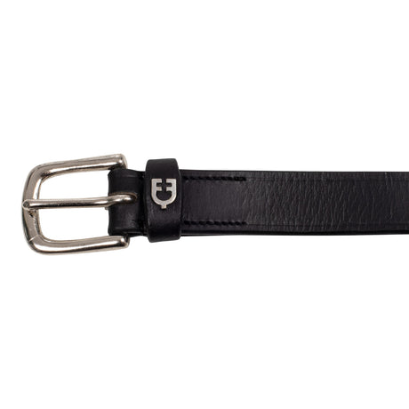 Equestro Leather Belt With Navajo Decorations #colour_black