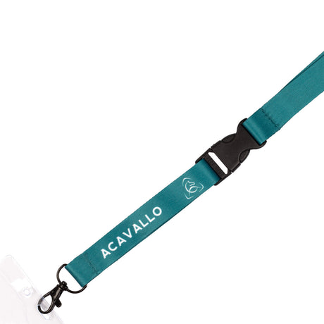 ACAVALLO LOGOED LANYARD BADGE HOLDER