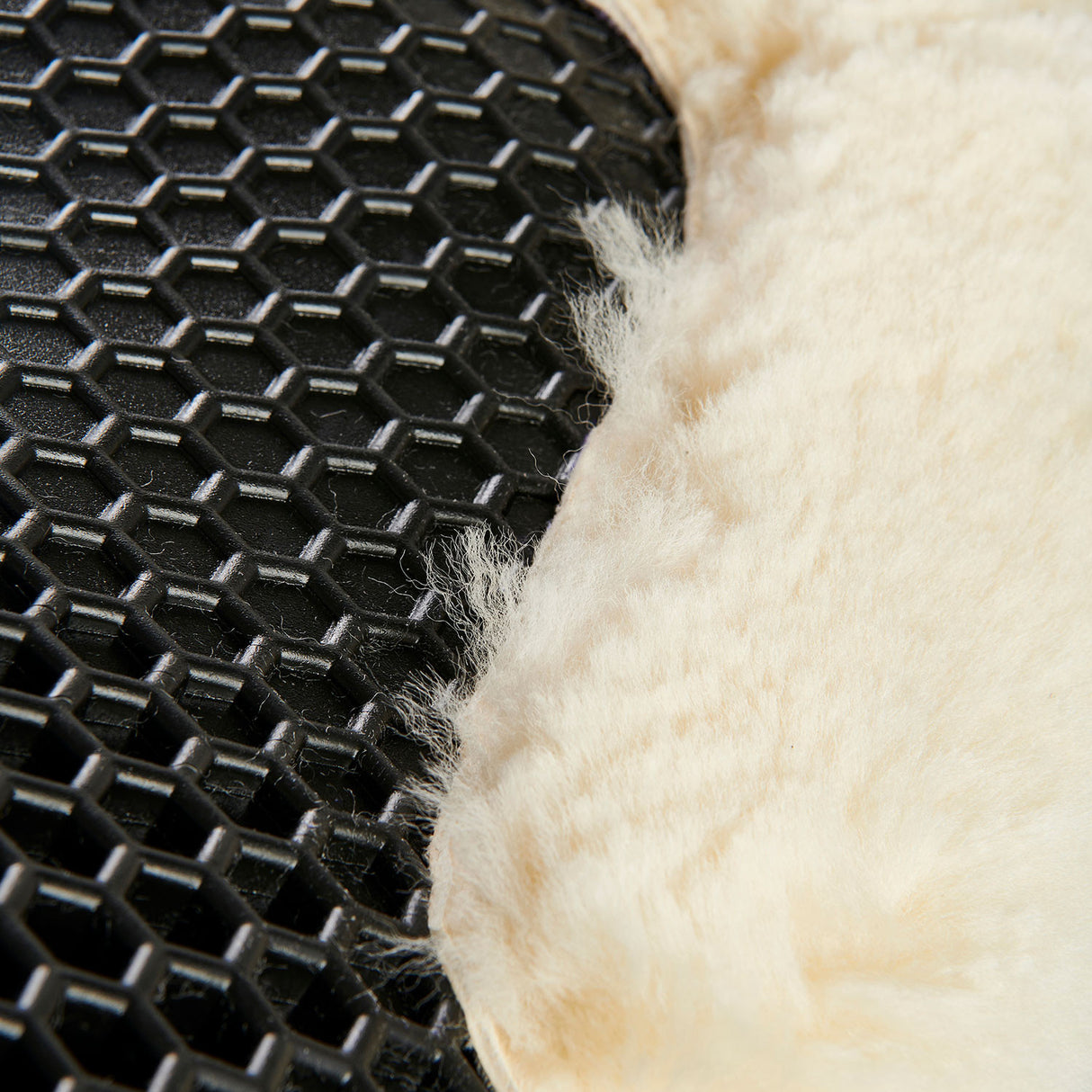 Pad MF-S WFS suede rear sheepskin Hexagonal gel front riser