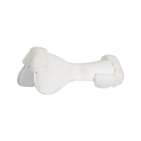 Acavallo Pad MF-S JCCS-S CW-CS Suede Cut-Out Sheepskin Flat #colour_white-white