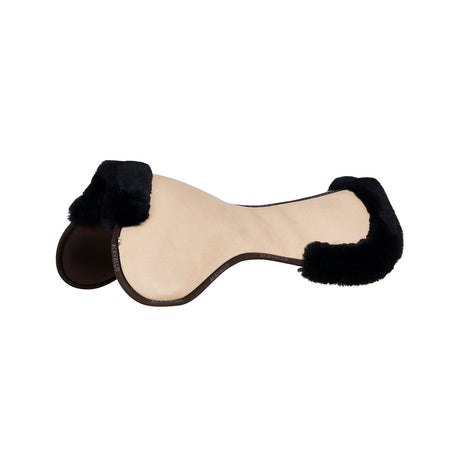 Acavallo Pad MF-S JCCS-S CW-CS Suede Cut-Out Sheepskin Flat #colour_beige_black