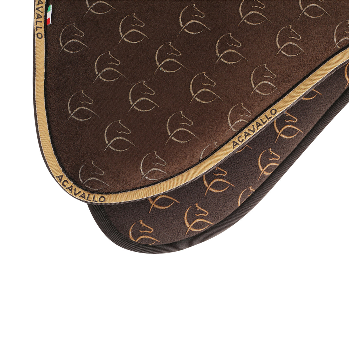Acavallo Pad MF DS SW-3DS Suede Silicone Grip Flat #colour_brown