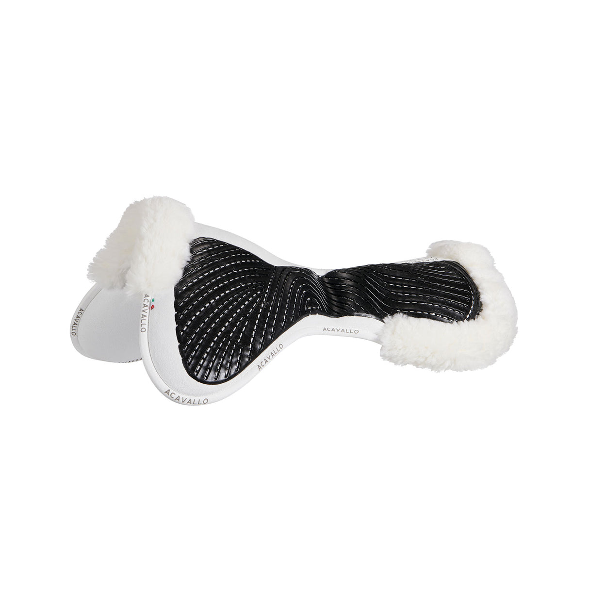 Acavallo Pad Mf-S Jccs-S Cw-Cs Suede Cut-Out Sheepskin Gel Grip Flat
#colour_white-white