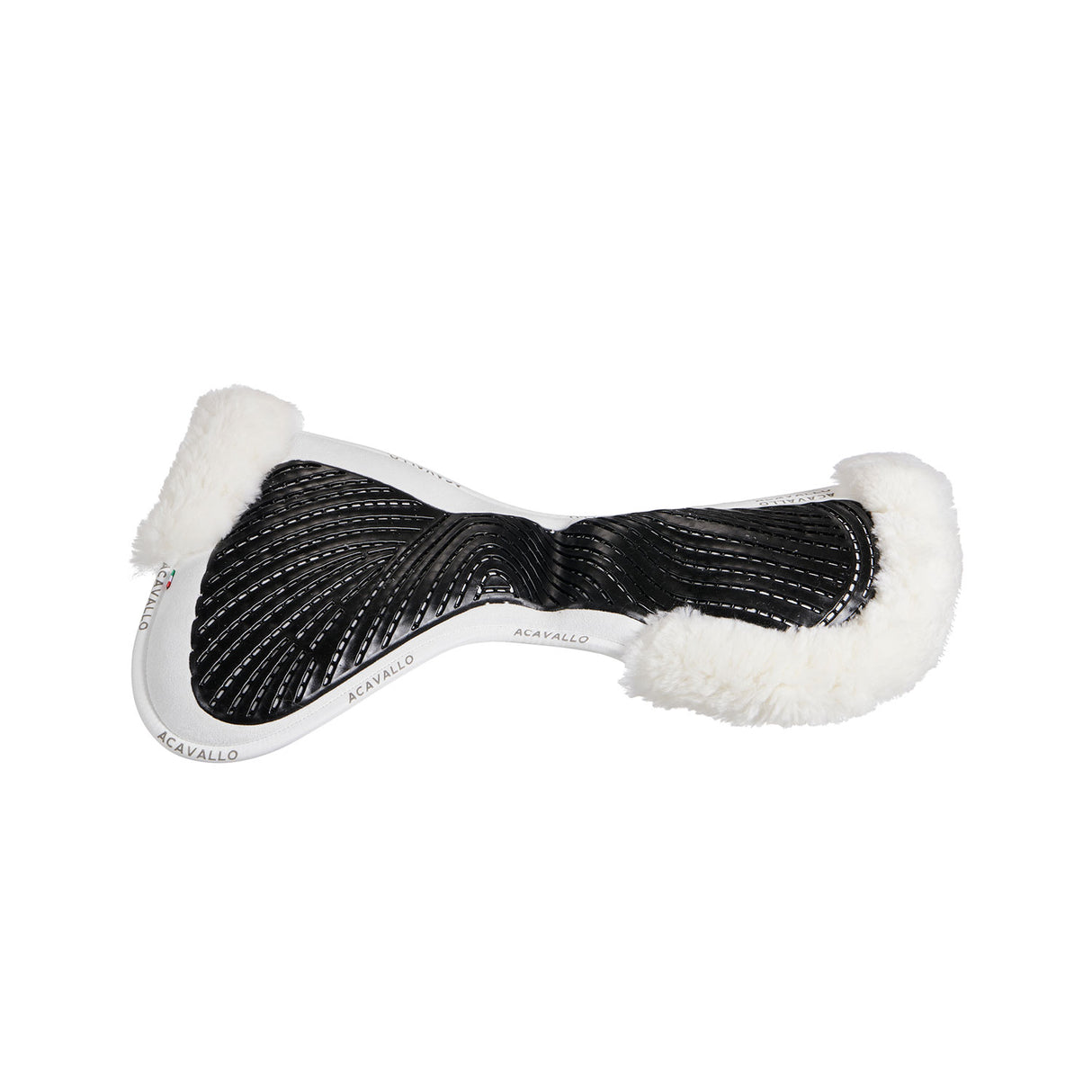 Acavallo Pad Mf-S Jccs-S Cw-Cs Suede Cut-Out Sheepskin Gel Grip Flat
#colour_white-white