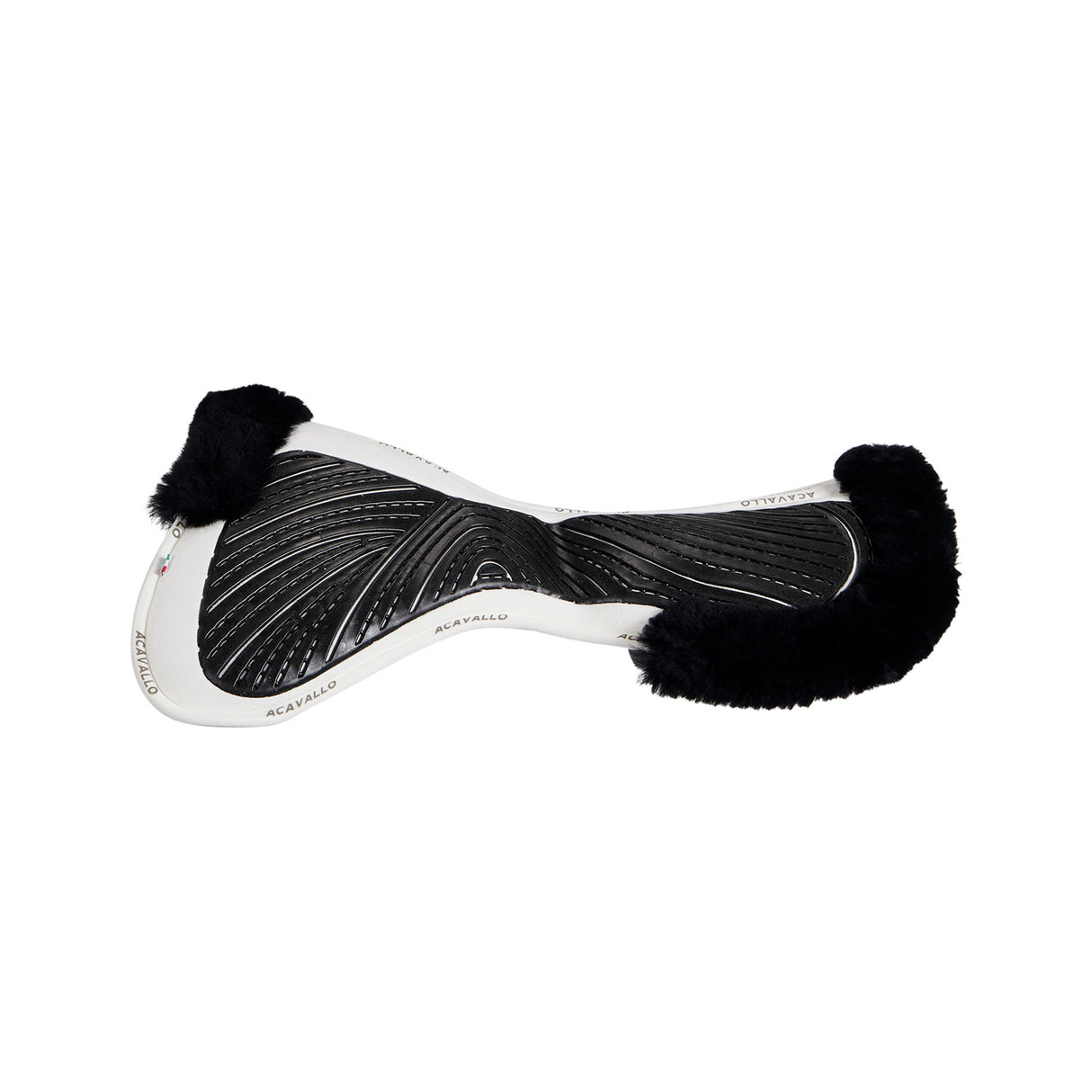 Acavallo Pad Mf-S Jccs-S Cw-Cs Suede Cut-Out Sheepskin Gel Grip Flat
#colour_white-black