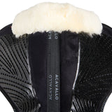 Acavallo Pad Mf-S Jccs-S Cw-Cs Suede Cut-Out Sheepskin Gel Grip Flat
#colour_black-natural