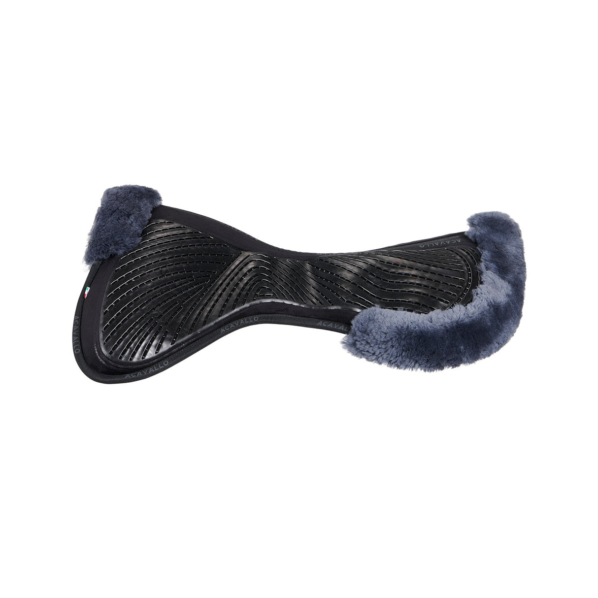Acavallo Pad Mf-S Jccs-S Cw-Cs Suede Cut-Out Sheepskin Gel Grip Flat
#colour_black-blue
