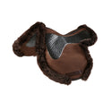Acavallo Saddle Pad JS-S CW-CS Cut-Out Numnah Twin Sided Gel Grip #colour_brown-brown