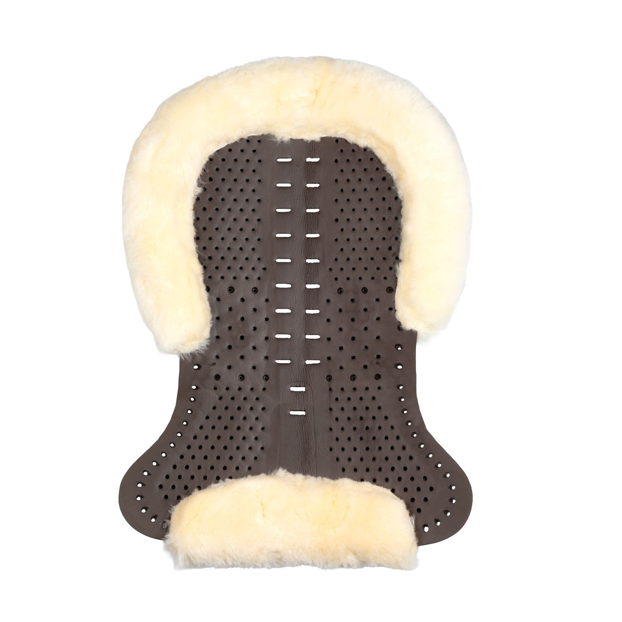 Acavallo® Piuma Aero Balance gel pad in EVA and cut-out sheepskin. Practical, lightweight, and functional.