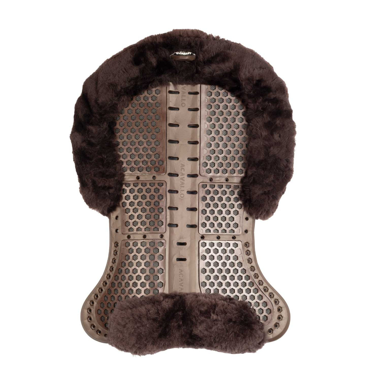 Acavallo® Piuma Aero Balance gel pad in EVA and cut-out sheepskin. Practical, lightweight, and functional.