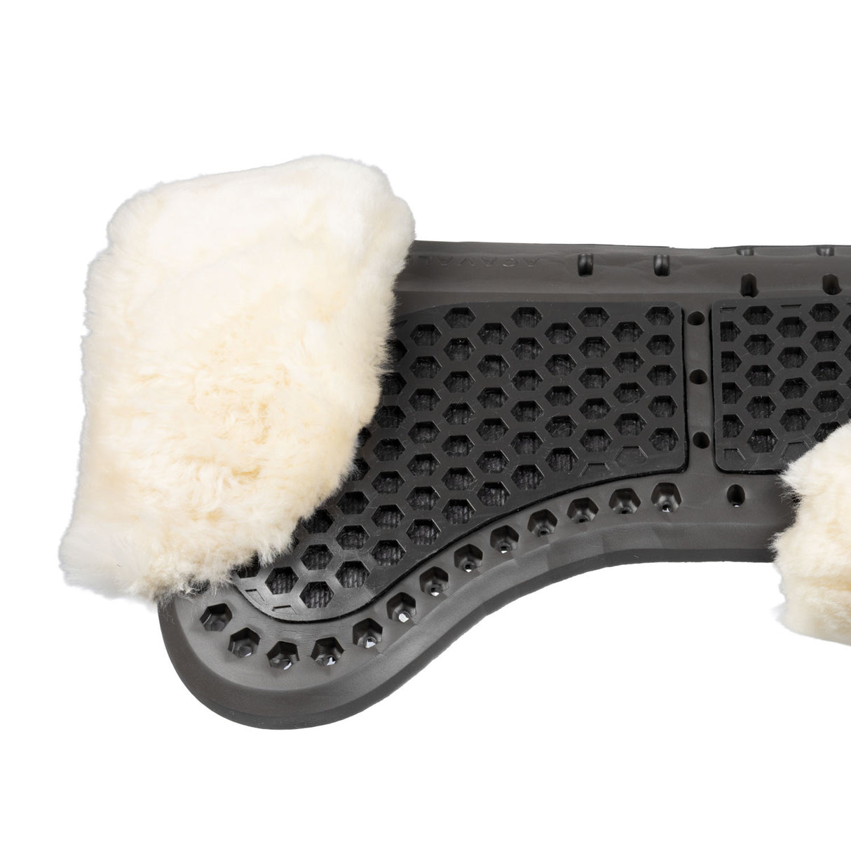Acavallo® Piuma Aero Balance gel pad in EVA and cut-out sheepskin. Practical, lightweight, and functional.