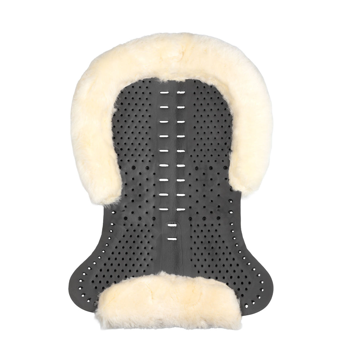 Acavallo® Piuma Aero Balance gel pad in EVA and cut-out sheepskin. Practical, lightweight, and functional.