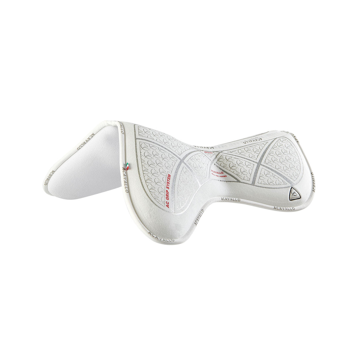 Acavallo Pad Mf Jccs Cw-Cs Suede Ac Grip Flat #colour_white-silver