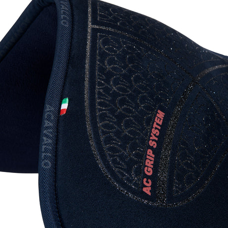 Acavallo Pad MF HPS CW-CS Suede AC Grip Flat #colour_blue-silver
