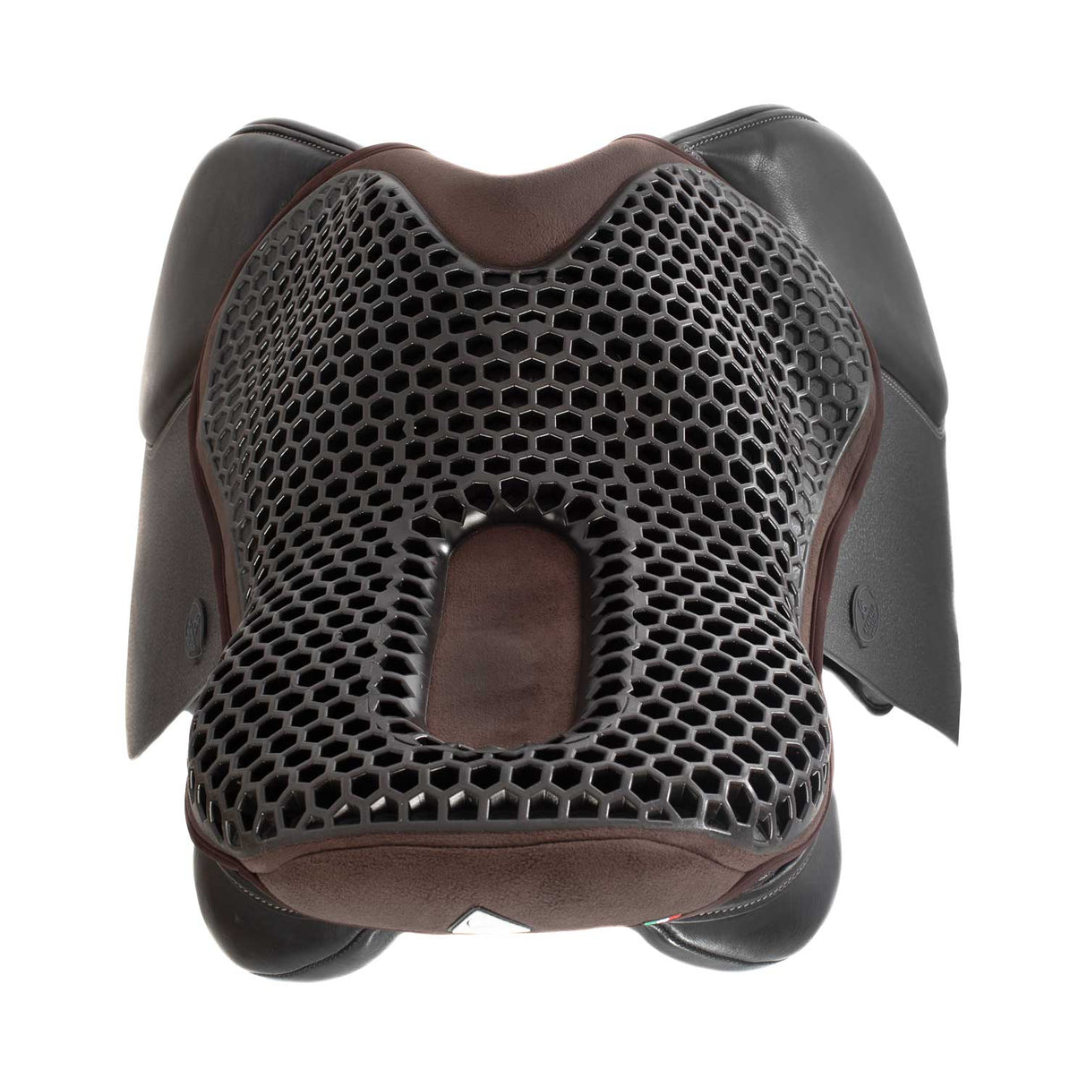 Acavallo Ortho-Coccyx Seat Saver Jumping Hexagonal Gel-Out Dri-Lex 20mm "Offer" #colour_brown