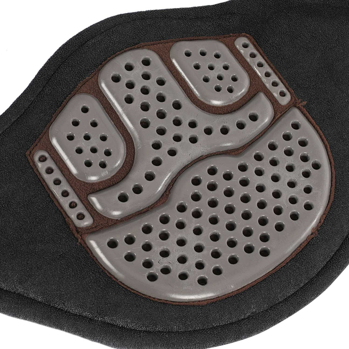 Acavallo Jumping Stud Guard Girth Gel Classic PVC #colour_brown