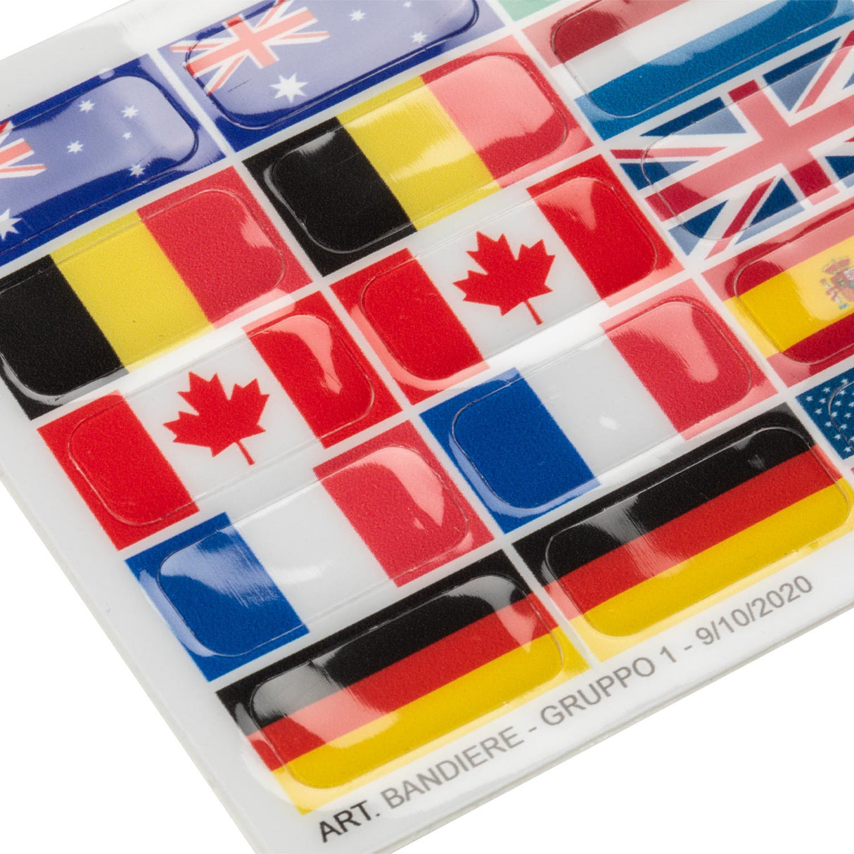 Flag stickers set for Opera stirrups