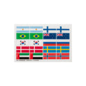 Flag stickers set for Opera stirrups