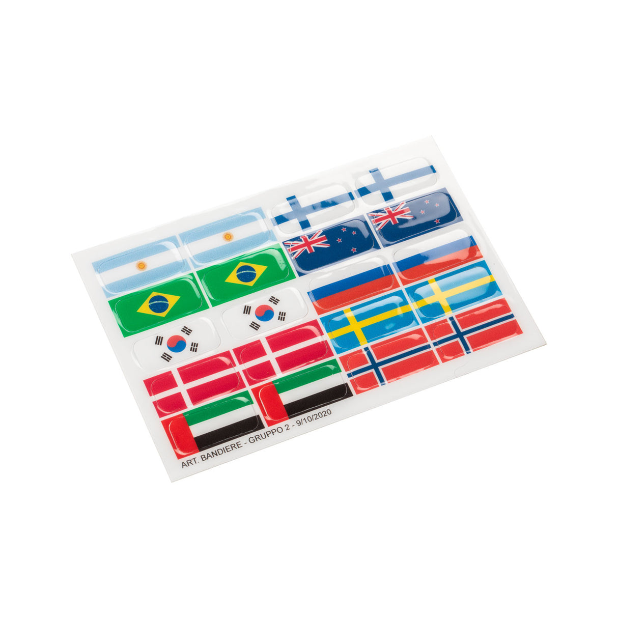 Flag stickers set for Opera stirrups