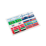 Flag stickers set for Opera stirrups
