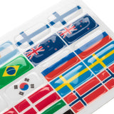 Flag stickers set for Opera stirrups