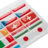 Flag stickers set for Opera stirrups