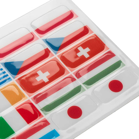 Flag stickers set for Opera stirrups