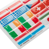 Flag stickers set for Opera stirrups