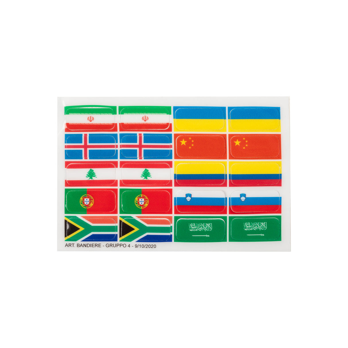 Flag stickers set for Opera stirrups
