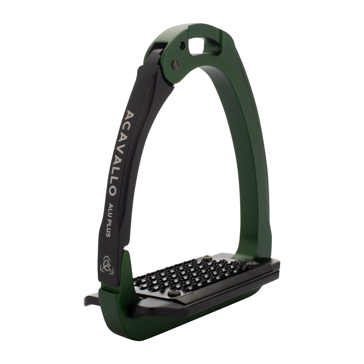 Aluminium stirrup with laterally opening