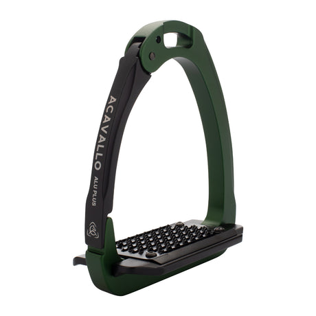 Aluminium stirrup with laterally opening