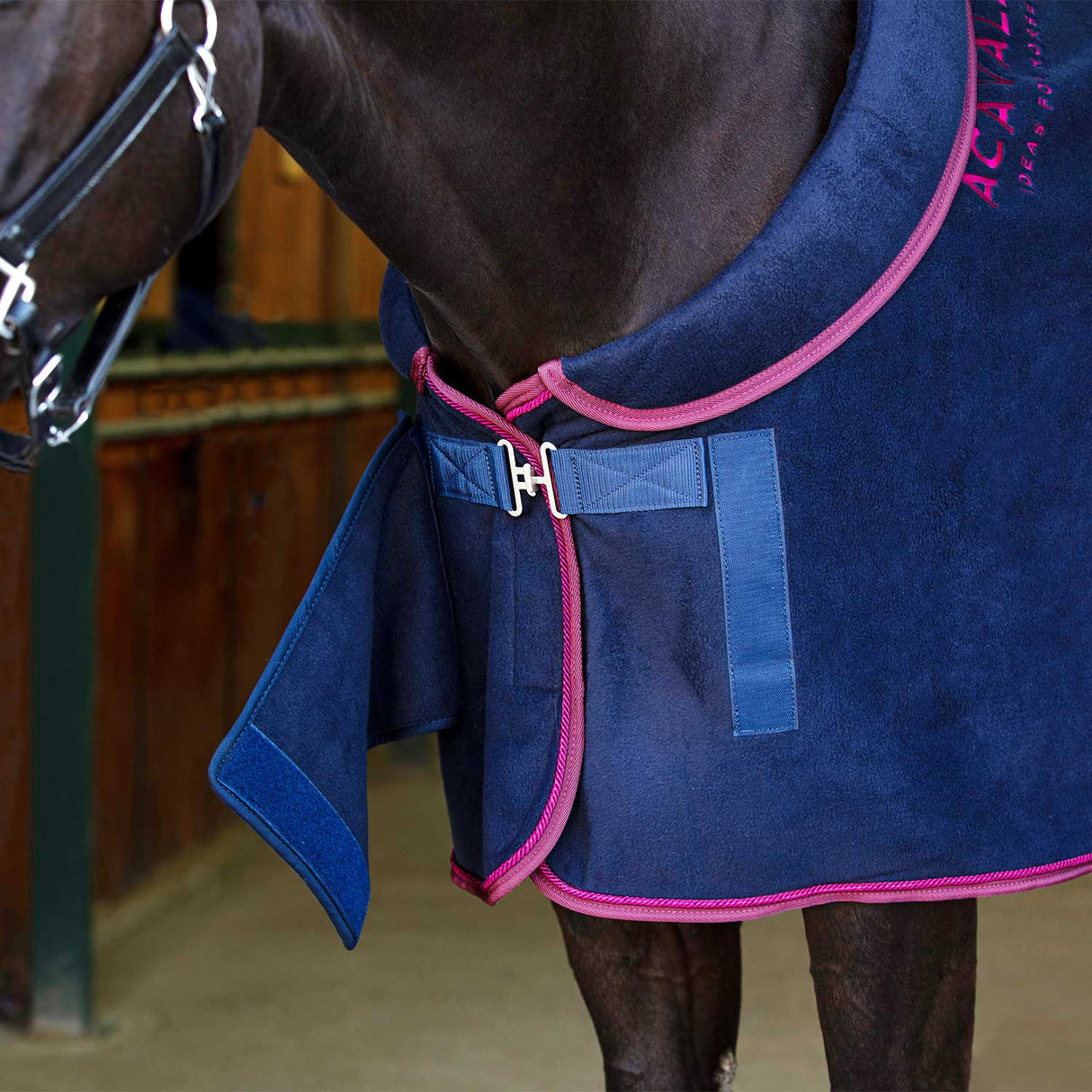 Fleece stable rug padded collar 800g