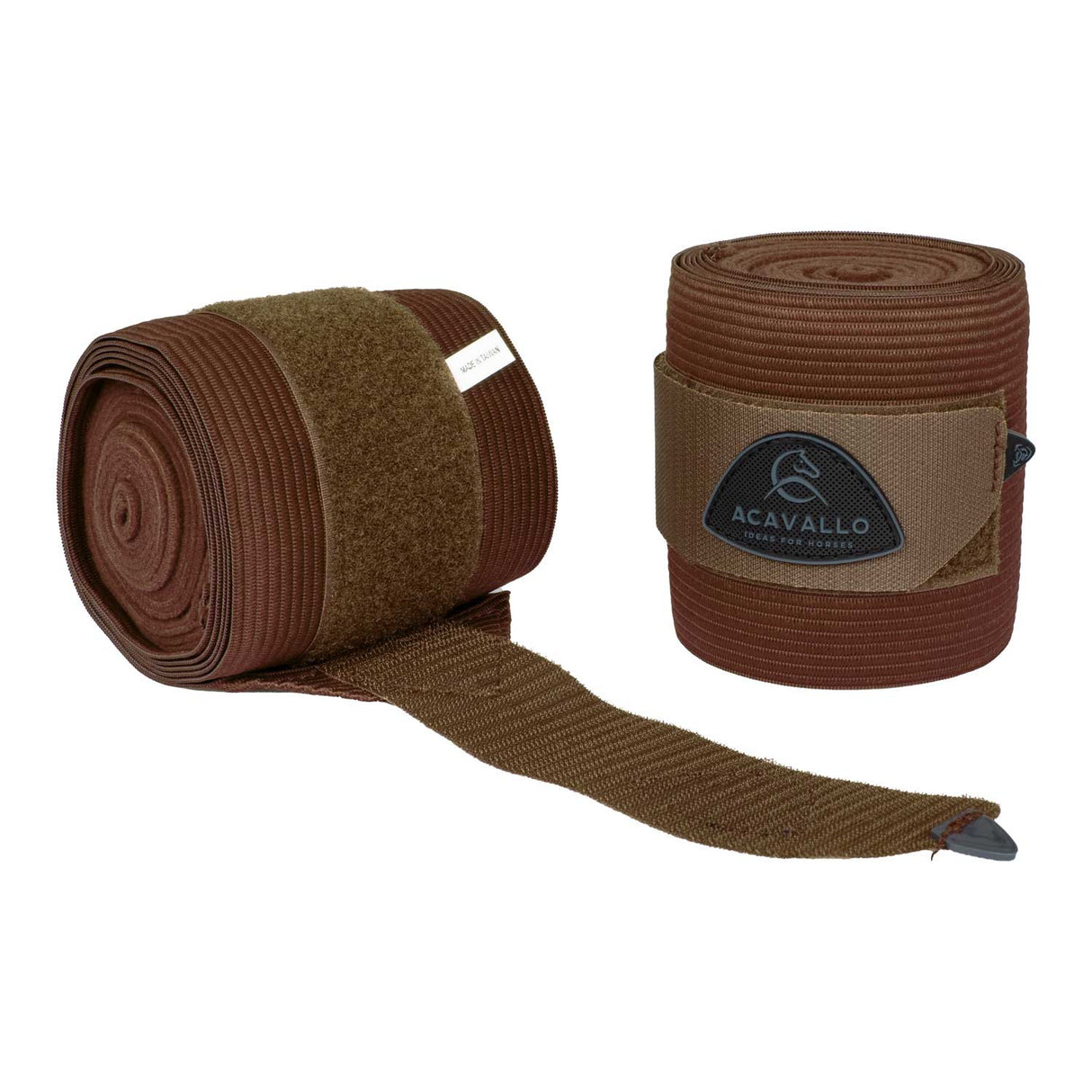 Elasticated exercise bandages fleece