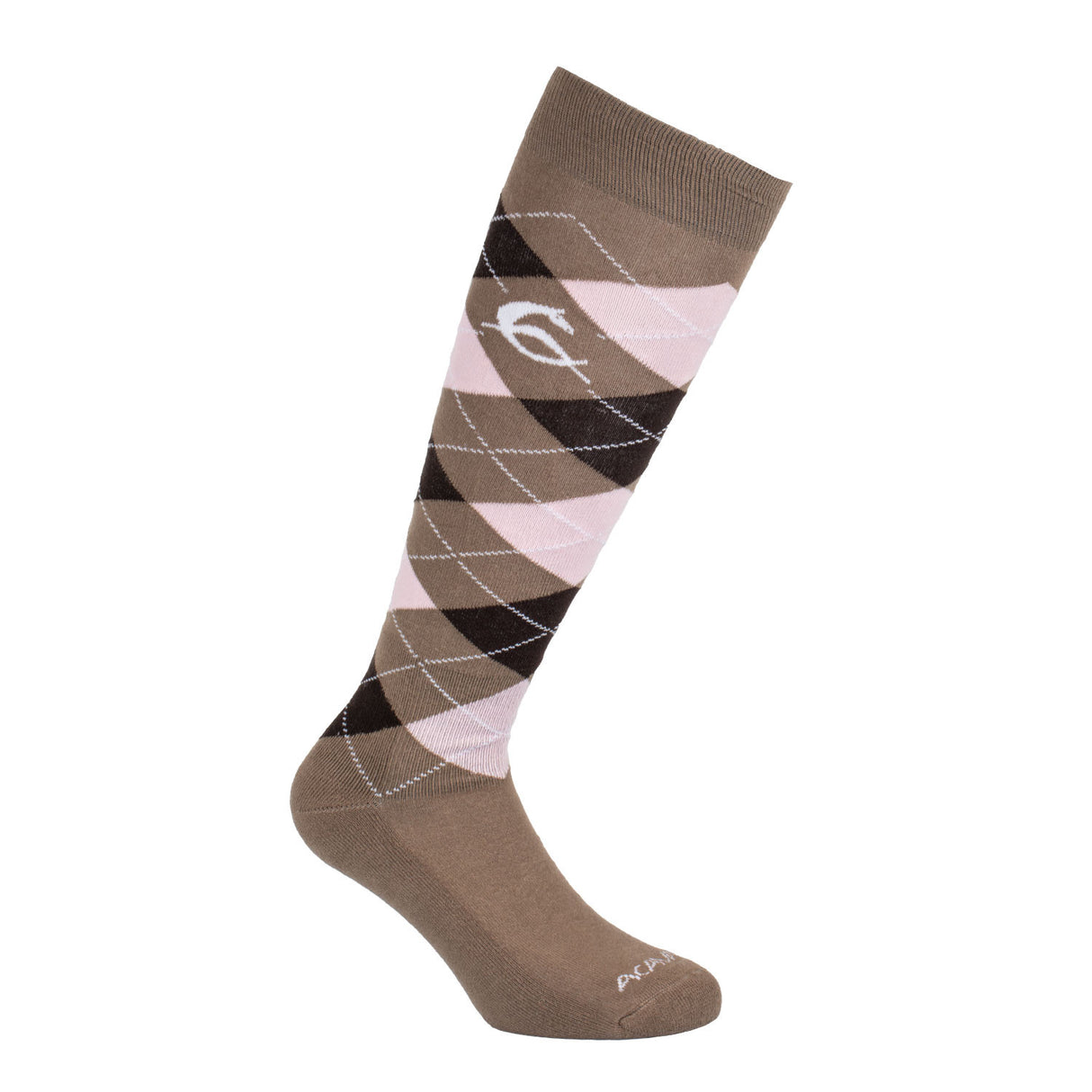 Diamond pattern cotton socks