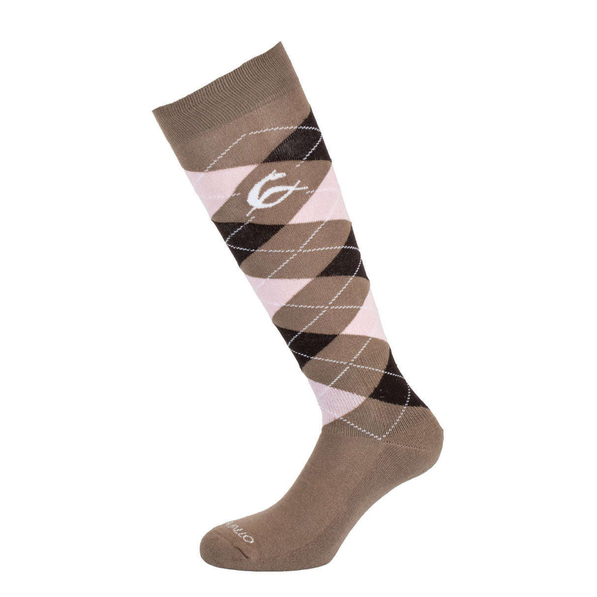 Diamond pattern cotton socks