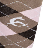 Diamond pattern cotton socks