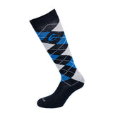 Diamond pattern cotton socks