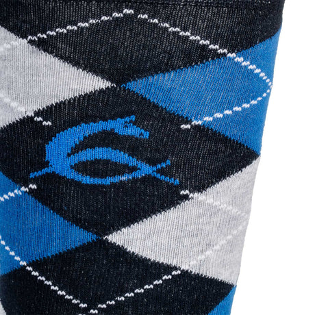 Diamond pattern cotton socks