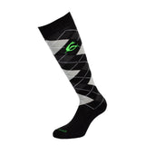Diamond pattern cotton socks