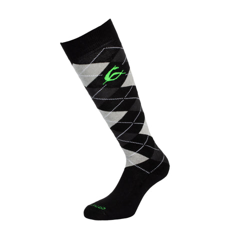 Diamond pattern cotton socks