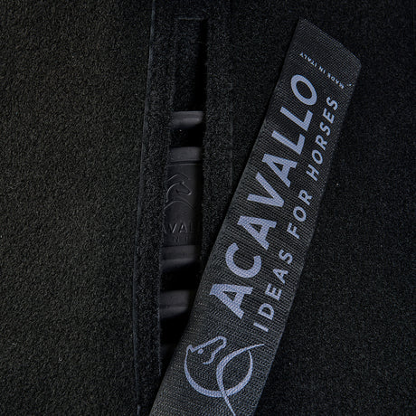 Acavallo Piuma Pad WFS Pocket Double Felt Flat #colour_black
