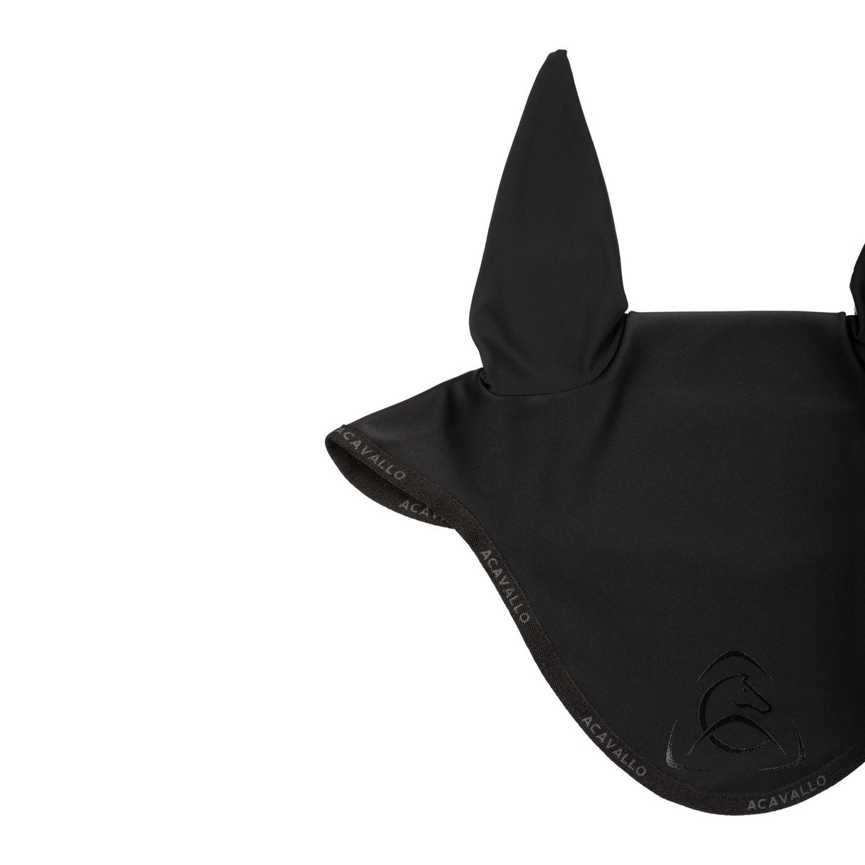 Elastane fly veil silicone logo