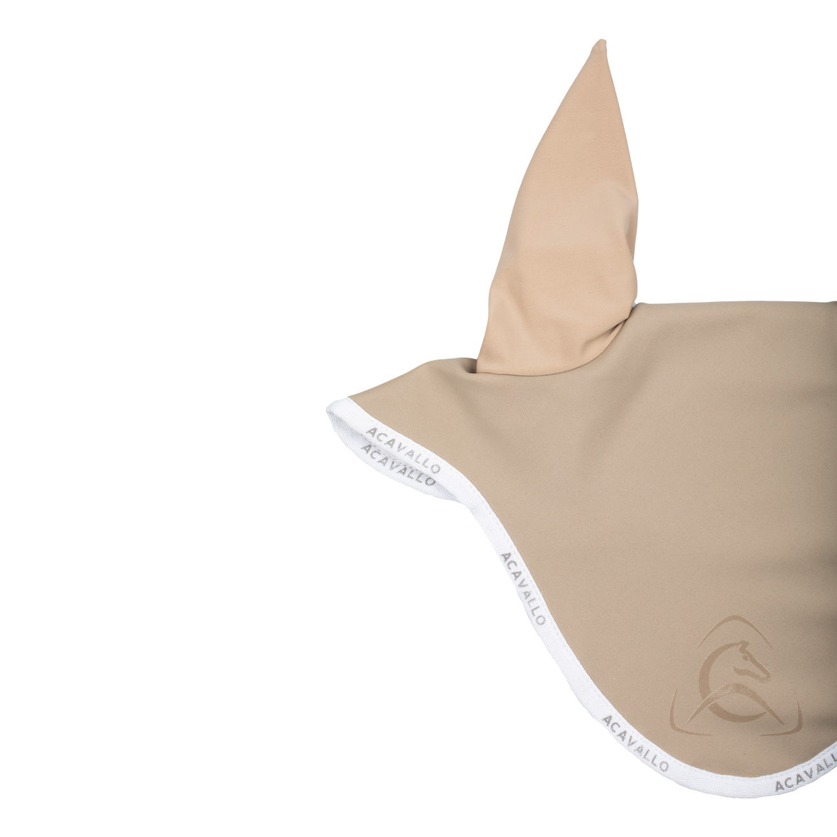 Elastane fly veil silicone logo