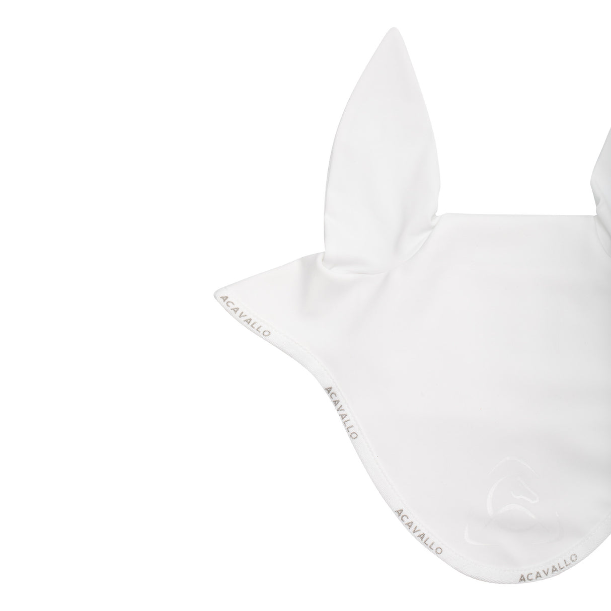 Elastane fly veil silicone logo