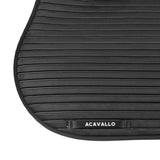Sublime striped jumping saddle pad in suede